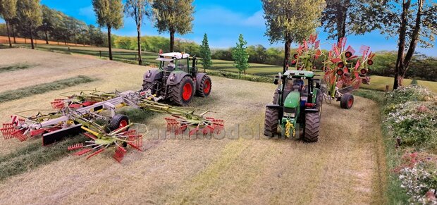 Fendt 828 GEN. 1: 2x Brede Banden &Oslash; 53.8 x 22.5 mm + ALUMINIUM velgen BLANK geleverd  1:32    Farmmodels Custom Line Series