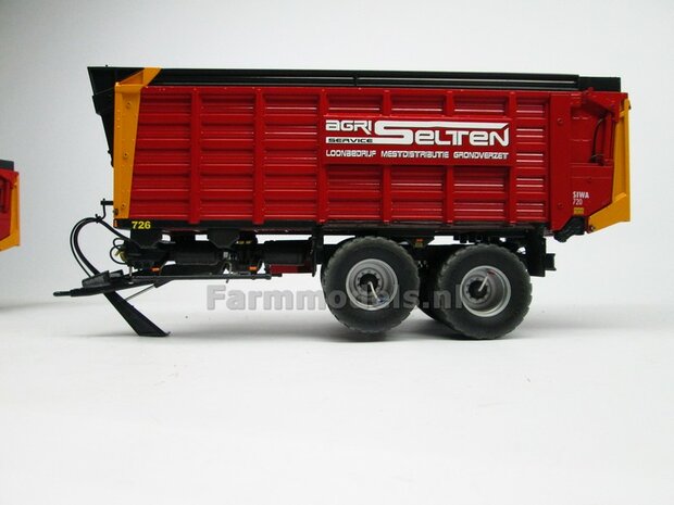 2x ALUMINIUM METALIC gespoten RESIN Velgen &Oslash; 24,5mm ZONDER de Vredestein Flotation Pro Banden  1:32   Farmmodels Premium Line Series  