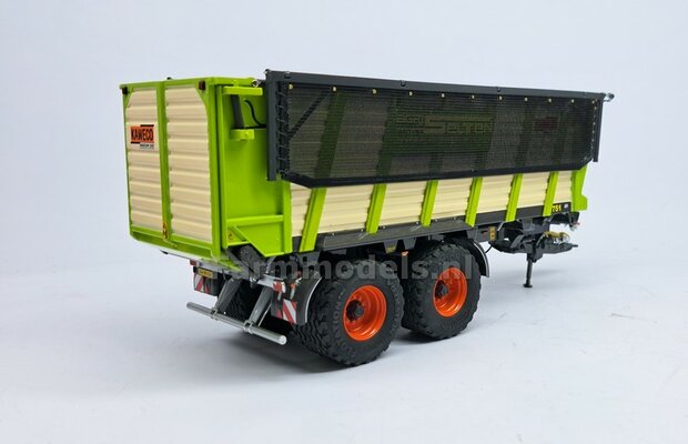 2x CLAAS ORANJE gespoten RESIN Velgen &Oslash; 24,5mm ZONDER de Vredestein Flotation Pro Banden  1:32   Farmmodels Premium Line Series  