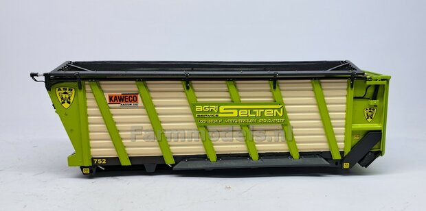 2x Spatborden 3D geprint Lengte ong. 162mm t.b.v. KAWECO Radium 250P van UH voor het ombouwen naar een haakarm versie t.b.v haakarm Carrier  1:32 