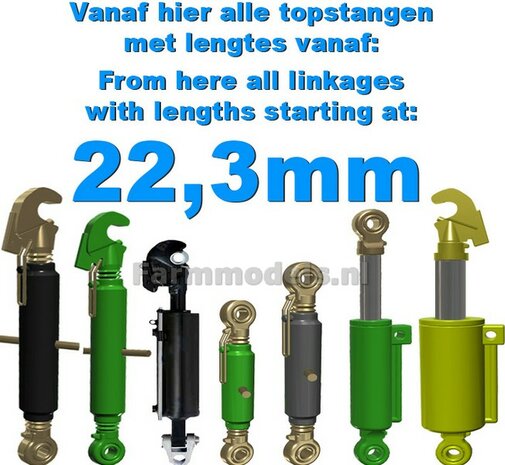 Vanaf hier alle topstangen  met lengtes vanaf 22.3mm