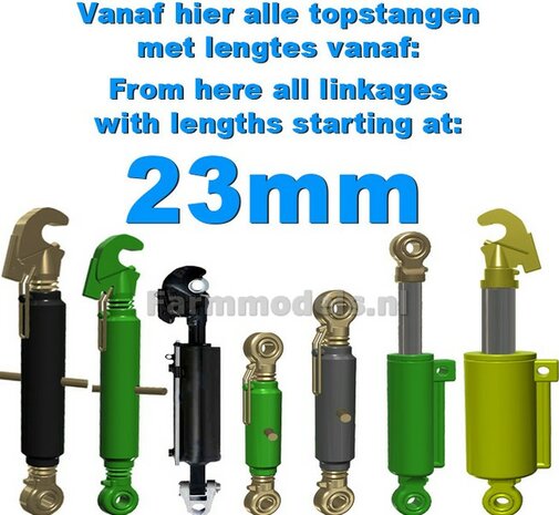 Vanaf hier alle topstangen  met lengtes vanaf 23mm