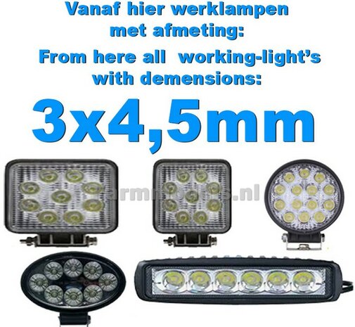 Vanaf hier alle RECHTHOEKIGE Werklampen met de afmetingen 3x4.5mm