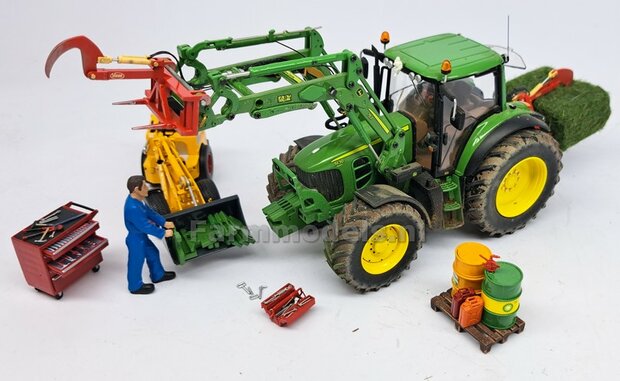 BOUWKIT: Vicon pakkenklem geschikt voor de John Deere 7430 Wking VOORLADER  1:32   