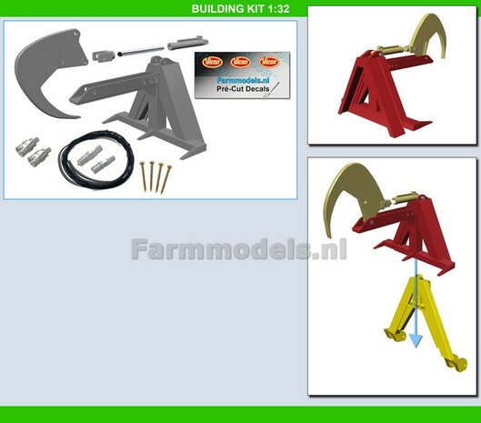 BOUWKIT: Vicon pakkenklem geschikt voor de (Farmmodels) ACCORD Bok koppeling 1:32   