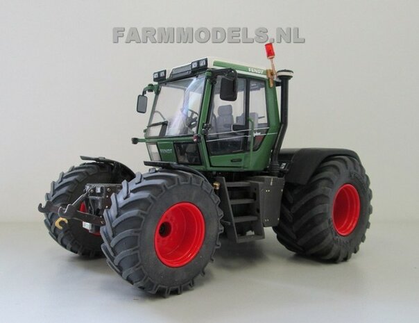 Fendt Xylon WeiseToys: Brede Vooras banden &Oslash; 47 mm x 20,5 mm breed + ALUMINIUM velgen FENDT ROOD Gespoten 1:32 Farmmodels Custom Line Series 