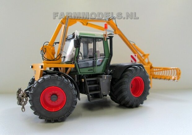 Fendt Xylon WeiseToys: Brede Vooras banden &Oslash; 47.5 mm x 20,5 mm breed + ALUMINIUM velgen FENDT ROOD Gespoten 1:32 Farmmodels Custom Line Series 