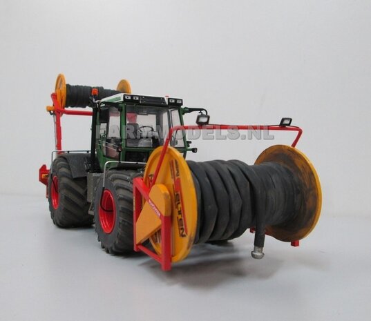 Fendt Xylon WeiseToys: Brede Vooras banden &Oslash; 47 mm x 20,5 mm breed + ALUMINIUM velgen FENDT ROOD Gespoten 1:32 Farmmodels Custom Line Series 