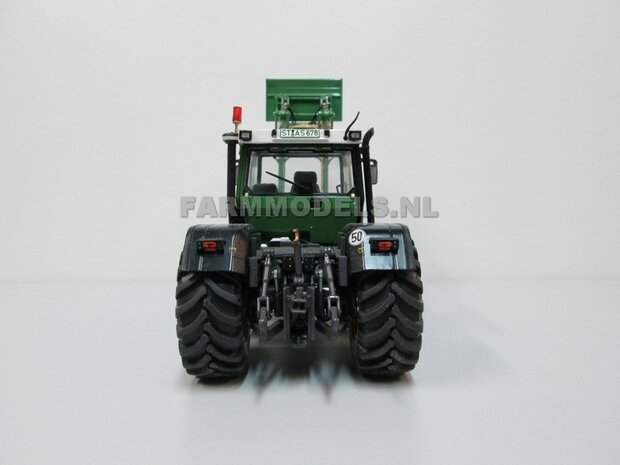 Fendt Xylon WeiseToys: Brede Achteras banden &Oslash; 54.2 mm x 22.7 mm breed + ALUMINIUM velgen FENDT ROOD Gespoten 1:32 Farmmodels Custom Line Series