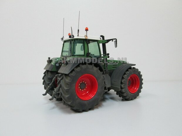 Fendt 824/ 926 Gen I: 2x Brede Banden &Oslash; 62.5 x 27.7 mm + ALUMINIUM velgen BLANK Geleverd 1:32 Farmmodels Custom Line Series