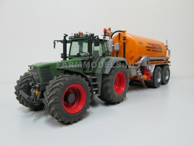 Fendt 824/ 926 Gen I: 2x Brede Banden &Oslash; 62.5 x 27.7 mm + ALUMINIUM velgen BLANK Geleverd 1:32 Farmmodels Custom Line Series