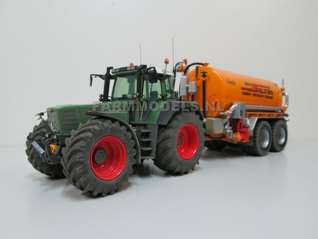 Fendt 824/ 926 Gen I: 2x Brede Banden &Oslash; 62.5 x 27.7 mm + ALUMINIUM velgen BLANK Geleverd 1:32 Farmmodels Custom Line Series