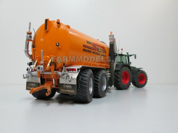 Fendt 824/ 926 Gen I: 2x Brede Banden &Oslash; 62.5 x 27.7 mm + ALUMINIUM velgen BLANK Geleverd 1:32 Farmmodels Custom Line Series