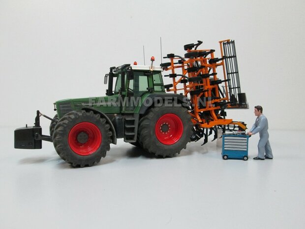 Fendt 824/ 926 Gen I: 2x Brede Banden &Oslash; 62.5 x 27.7 mm + ALUMINIUM velgen BLANK Geleverd 1:32 Farmmodels Custom Line Series