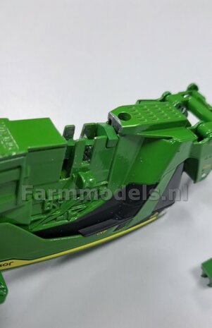 John Deere 8R 410 VOORAS VERHOOG SET, RESIN BLANK geleverd 1:32    Farmmodels Premium Line Series