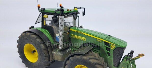 Verbouw voorbeeld: John Deere 8530 op brede banden met fronthef