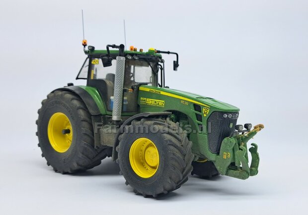 Verbouw voorbeeld: John Deere 8530 op brede banden met fronthef