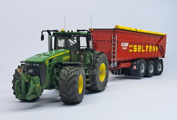 Verbouw voorbeeld: John Deere 8530 op brede banden met fronthef