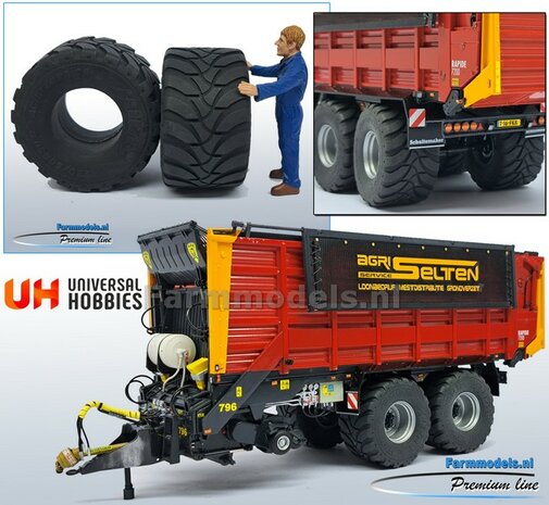 2x Mitas Agriterra 02 Banden &Oslash; 51.7 mm ZONDER velgen geleverd  1:32   Farmmodels Premium Line Series  AVAILABLE OCTOBER 2024