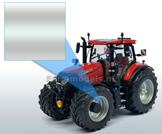 Case IH ALUMINIUM METALIC  Farmmodels series Spuitbus / Spraypaint - Farmmodels series = Industrie lak, 400ml. Ook voor schaal 1:1 zeer geschikt!!                                 