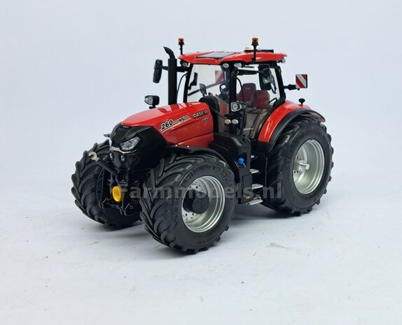 CASE IH PUMA 260 UH: 2x Brede Banden &Oslash; 52.7 x 24.2 mm + ALUMINIUM velgen BLANK geleverd 1:32 Farmmodels Custom Line Series  