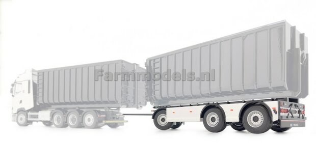 VOLVO CLEAR WHITE GS MEPPEL container trailer 1:32 Marge Models 2422-01    