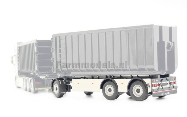 SCANIA WHITE GS MEPPEL container trailer 1:32 Marge Models 2422-02    