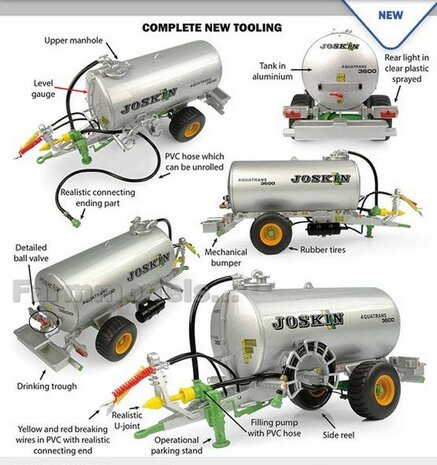 Joskin Aquatrans 3600 - water bowser 1:32 Universal Hobbies UH6620    VERWACHT OKTOBER 2024