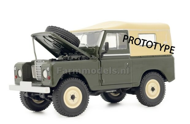 SOFTTOP DEEP BRONZE GREEN LANDROVER series 3 88 1:32 Marge Models MM 2420-03    VERWACHT Q1 2025