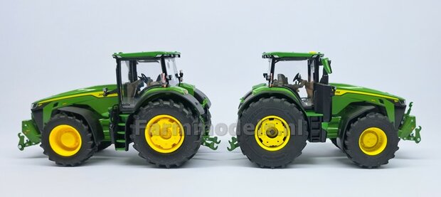 2x JOHN DEERE (8R) WIELGEWICHTEN   &Oslash;28.1mm x 11.5mm hoog  RESIN  BLANK Geleverd  1:32  Farmmodels 