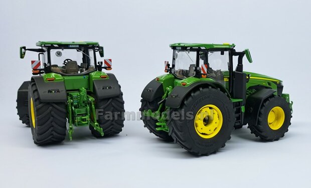 2x JOHN DEERE (8R) WIELGEWICHTEN   &Oslash;28.1mm x 11.5mm hoog  RESIN  BLANK Geleverd  1:32  Farmmodels 