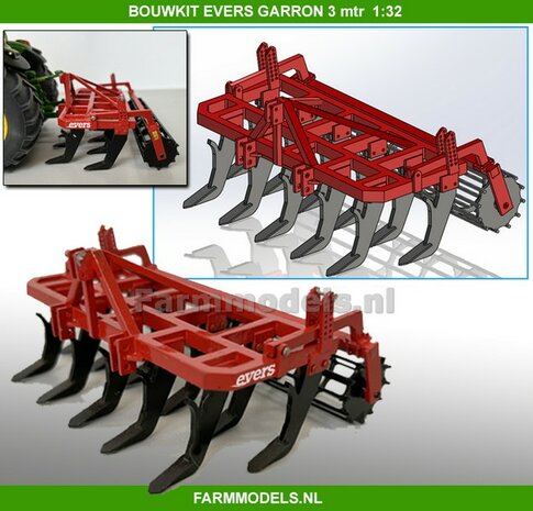 BOUWKIT: Evers Garron 11-303  Vaste tand Cultivator  1:32 