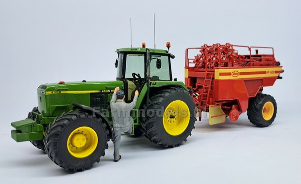 Vicon HP 1600: 2x Vredestein Banden &Oslash; 44.3 mm met RESIN Velgen + POLYSTYREEN PROFIEL 4x4x54mm BLANK geleverd  1:32   Farmmodels Custom Line Series  