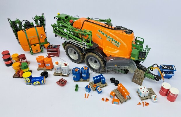 4x VULTRECHTERS + 2x SCHENKTUITEN  Materiaal resin in ORANJE MATT gespoten geleverd 1:32