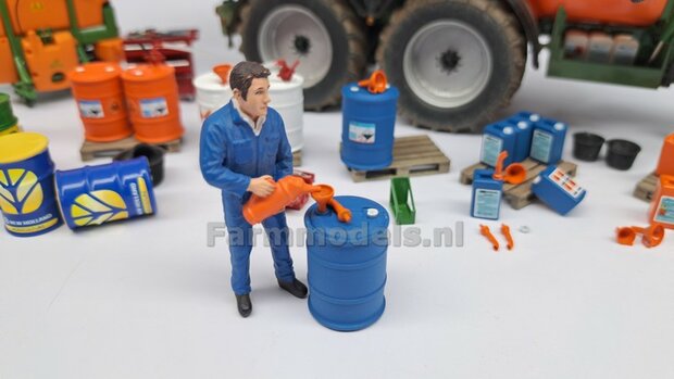 4x VULTRECHTERS + 2x SCHENKTUITEN  Materiaal resin in ORANJE MATT gespoten geleverd 1:32