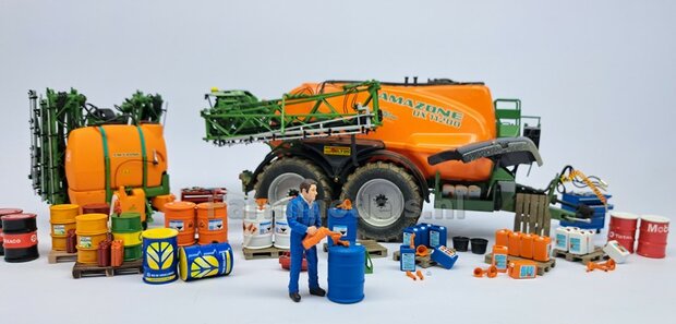 4x VULTRECHTERS + 2x SCHENKTUITEN  Materiaal resin in ORANJE MATT gespoten geleverd 1:32