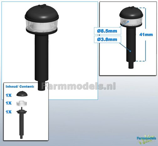 1x CYCLOONFILTER (Lucht (voor) filter) HOGE UITVOERING met BOLLE KAP &amp; TRANSPARANTE OPVANGBAK 1:32 LEVERBAAR NOVEMBER 2024 