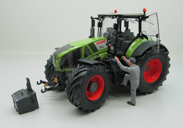 2x Planeetkappen &Oslash; 12.8 mm CLAAS DONKER GRIJS Gespoten geleverd Geschikt voor o.a. CLAAS 950 WIKING VOORAS velgen 1:32