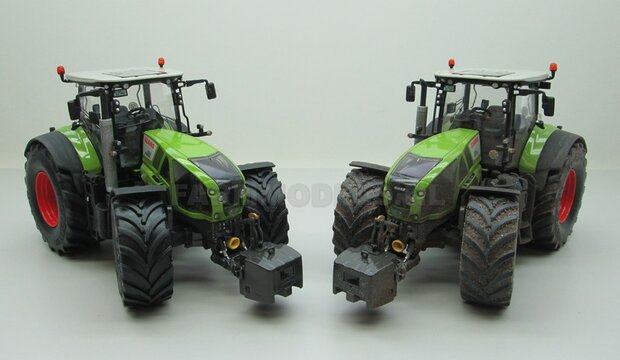 2x Planeetkappen &Oslash; 12.8 mm CLAAS DONKER GRIJS Gespoten geleverd Geschikt voor o.a. CLAAS 950 WIKING VOORAS velgen 1:32