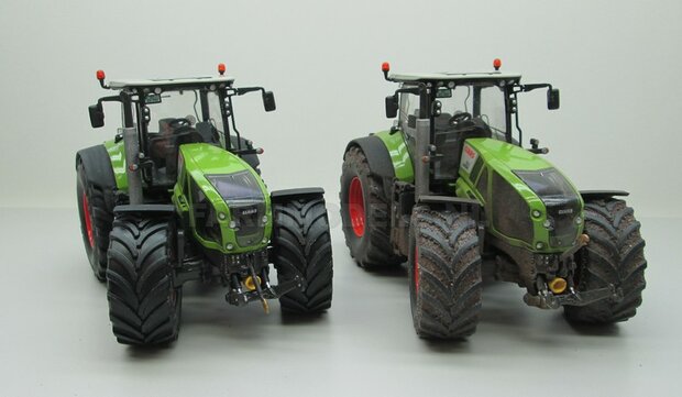 2x Planeetkappen &Oslash; 12.8 mm CLAAS DONKER GRIJS Gespoten geleverd Geschikt voor o.a. CLAAS 950 WIKING VOORAS velgen 1:32