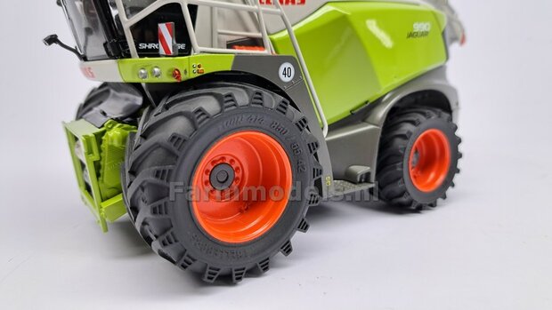 CLAAS Jaguar 900 Serie MargeModels: 2x Trelleborg Banden &Oslash; 61.5 mm met RESIN Velgen BLANK geleverd  1:32   Farmmodels Custom Line Series  