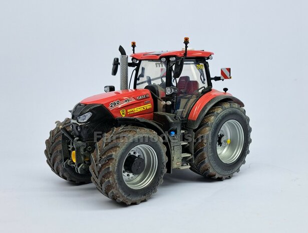 CASE IH PUMA 260 UH: 2x Brede Banden &Oslash; 65.9 x 29.2 mm + ALUMINIUM velgen BLANK geleverd 1:32 Farmmodels Custom Line Series  