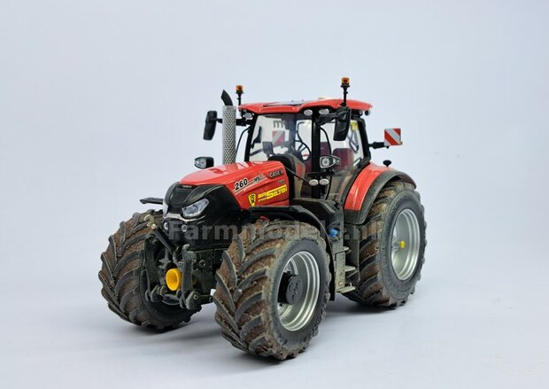 CASE IH PUMA 260 UH: 2x Brede Banden &Oslash; 65.9 x 29.2 mm + ALUMINIUM velgen BLANK geleverd 1:32 Farmmodels Custom Line Series  