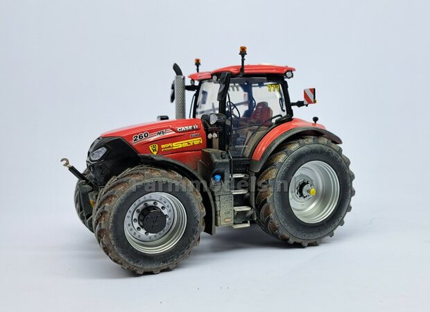 CASE IH PUMA 260 UH: 2x Brede Banden &Oslash; 65.9 x 29.2 mm + ALUMINIUM velgen BLANK geleverd 1:32 Farmmodels Custom Line Series  