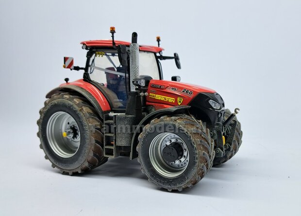 CASE 260/ NH T7.300/ STEYR 6280 UH: 2x Brede Banden &Oslash; 65.9 x 29.2 mm + ALUMINIUM velgen BLANK geleverd 1:32 Farmmodels Custom Line Series  