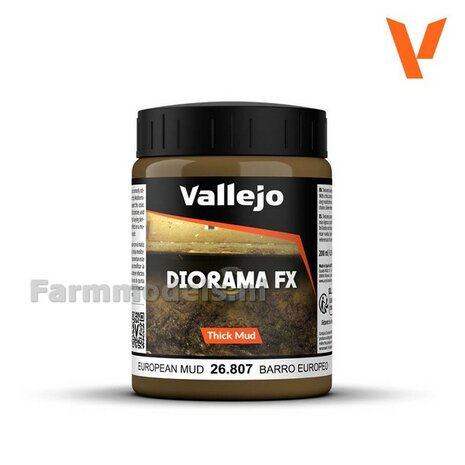 Vallejo Diorama fx European mud 200ml  26.807