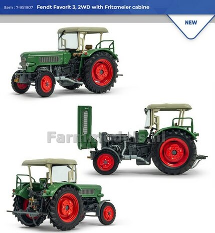 Fendt Favorit 3, 2WD met Fritzmeier cabine  1:32    ROS 7-951907   