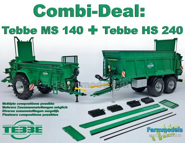 COMBI DEAL: TEBBE MS 140 + TEBBE HS 240 mestverspreider  1:32   NB2B   V2