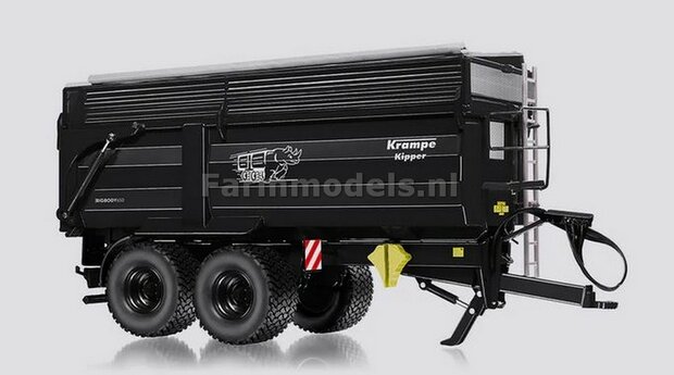 BLACK EDITION Krampe Big Body 650 met silage opbouw Wiking 1:32  077871     AVAILABLE SOON