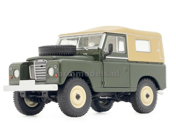 SOFTTOP DEEP BRONZE GREEN LANDROVER series 3 88 1:32 Marge Models MM 2420-03    